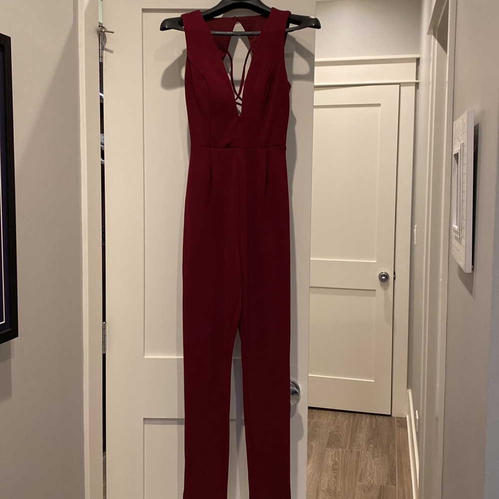 Burgundy Jumpsuit
